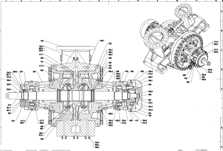 مهندسی معکوس و ساخت پروانه پمپ کربنات API 610